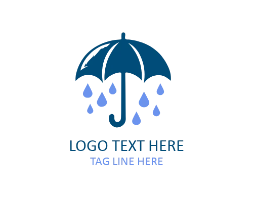 Minimal Umbrella Logo Design