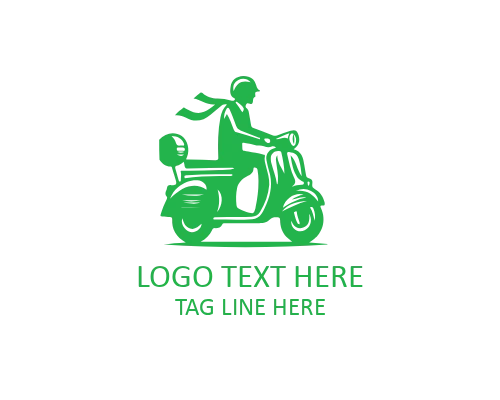 Minimal Urban Scooter Logo for City Transport Brands