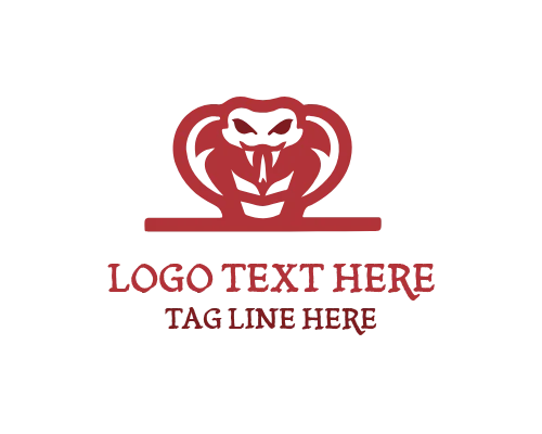 Minimal Viper Snake Outline Logo