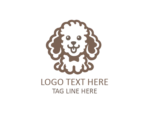 Minimal Walking Puppy Logo for Pet Brands