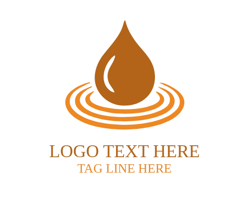 Minimal Water Drop Logo