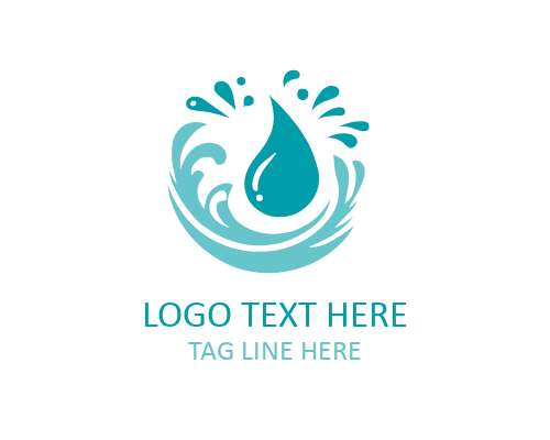 Minimal Water Splash Icon