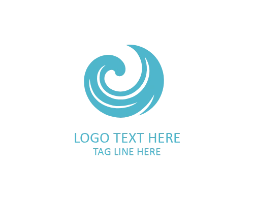 Minimal Waves Logo for Clean Ocean Branding