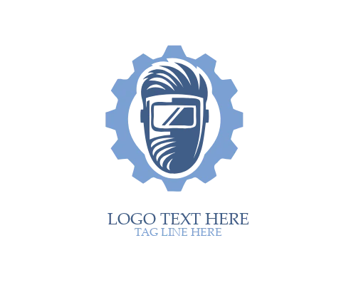 Minimal Welding Torch Logo