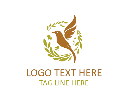 Minimal Wing Bird Logo