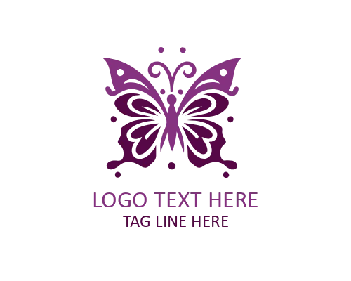 Minimal Wing Butterfly Logo