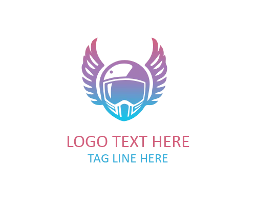 Minimal Winged Helmet Icon