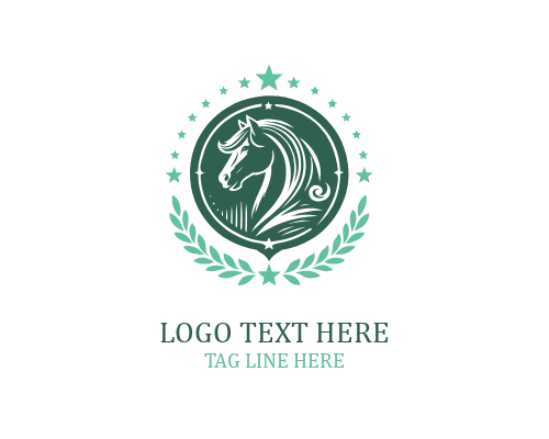 Minimal Winged Horse Logo
