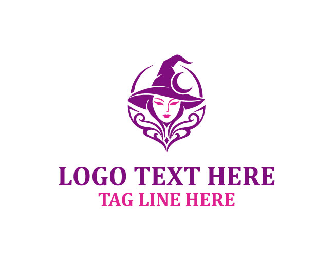  Minimal Witch Hat Logo