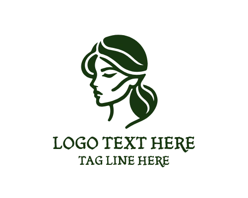 Minimal Woman Face Outline Logo 