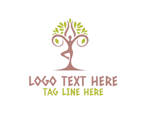 Minimal Women Tree Logo