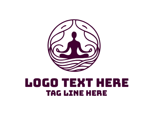 Minimal Yoga Circle Logo