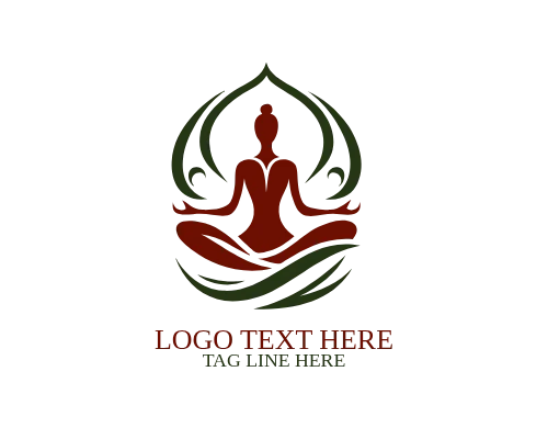 Minimal Yoga Pose Logo