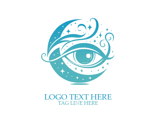 Minimal Zen Boho Eye Logo
