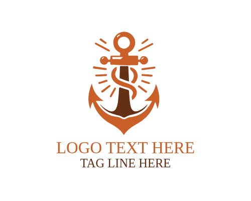 Minimalist Anchor Logo for Clean Marine Identity