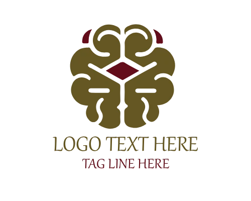 Minimalist Brain Logo for Clean and Modern Design