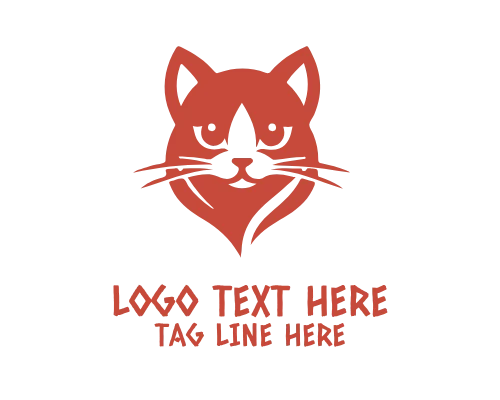 Minimalist Cat Icon Logo