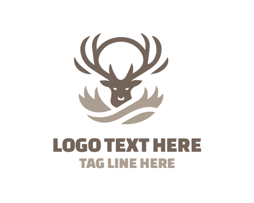Minimalist Deer Logo for Nature Identity