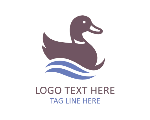 Minimalist Duck Profile Logo for Versatile Branding