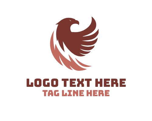 Minimalist Eagle Icon Logo