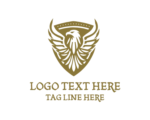 Minimalist Eagle Silhouette Modern Logo