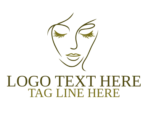 Minimalist Female Portrait Logo