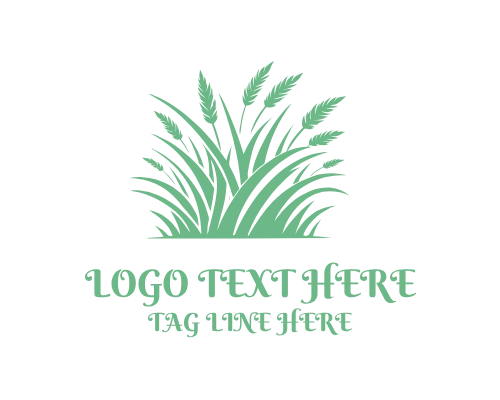 Minimalist Grass Logo for Eco Branding