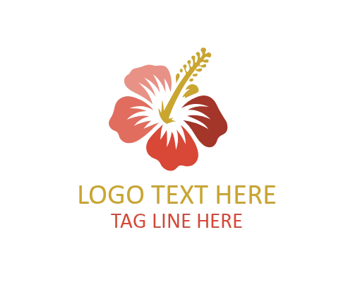 Minimalist Hibiscus Flower Logo for Elegant Branding