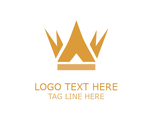 Minimalist Jewel Crown Logo