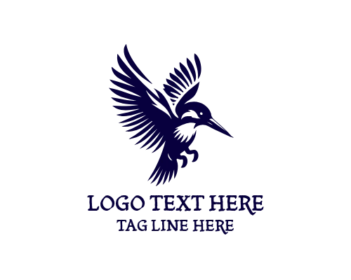  Minimalist Kingfisher Logo