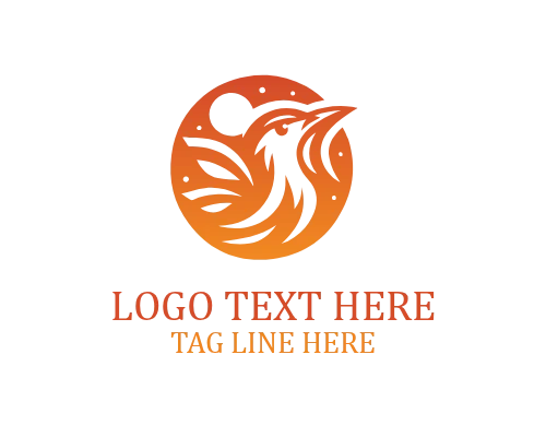 Minimalist Lark Bird Logo