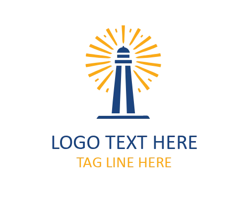 Minimalist Lighthouse Logo for Clean Brand Identity