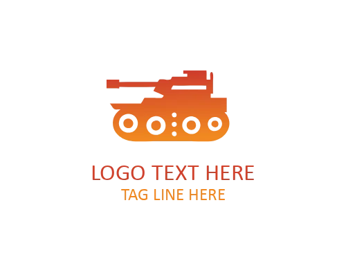 Minimalist Military Tank Icon for Modern Branding