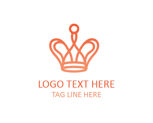 Minimalist Modern Flat Crown Logo for Clean and Versatile Branding