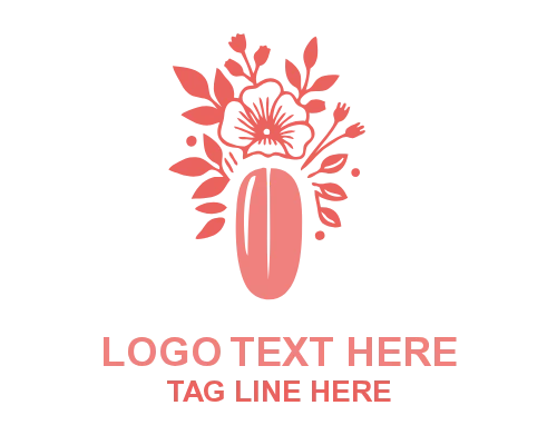Minimalist Nail Outline Logo