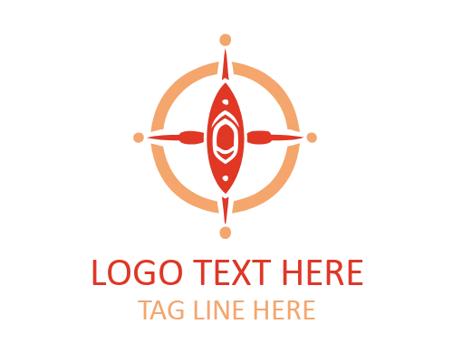 Minimalist Navigation Compass Logo for Clean Identity