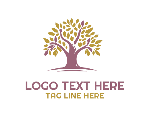 Minimalist Oak Tree Logo