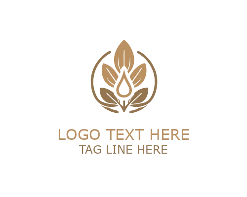  Minimalist Oil Drop Logo