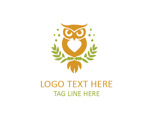 Minimalist Owl Symbol