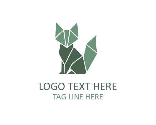 Minimalist Paper Creature Logo