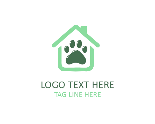 Minimalist Paw Icon Logo for Clean and Modern Pet Branding