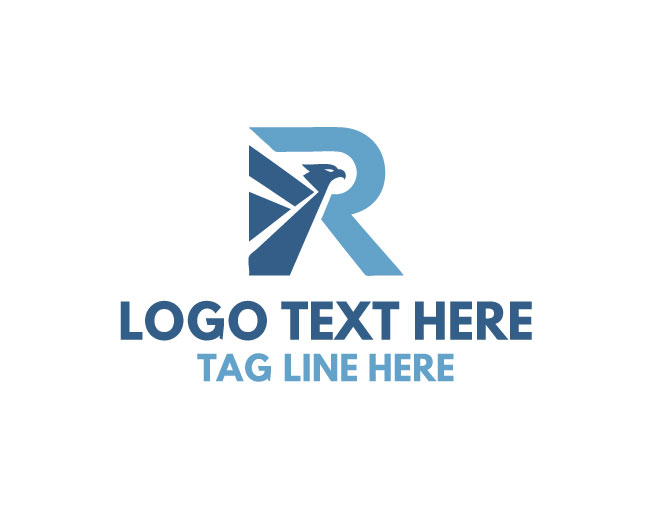Minimalist R Bird Logo