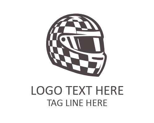 Minimalist Racing Flag Logo for Speed Identity