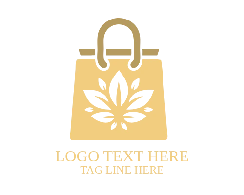 Minimalist Shopping Bag Logo