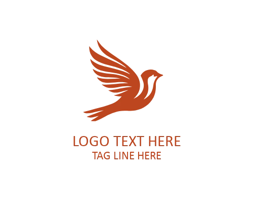 Minimalist Sparrow Logo Icon