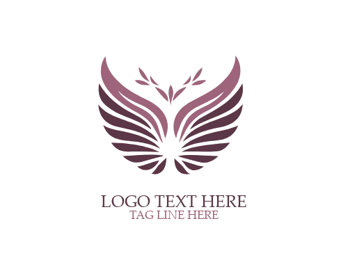  Minimalist Symmetry Wings Logo