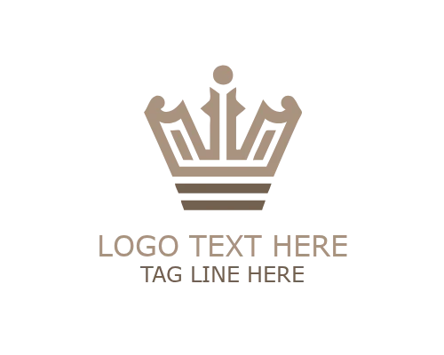  Minimalist Tiara Crown Logo