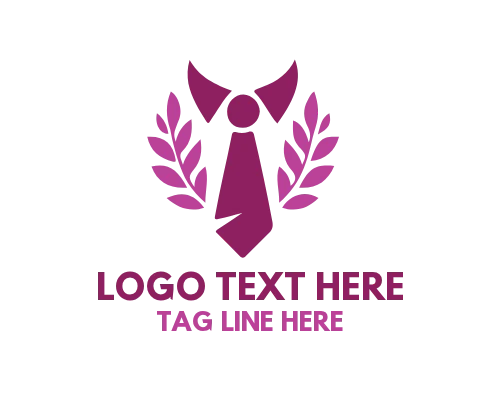 Minimalist Tie Icon Modern Logo