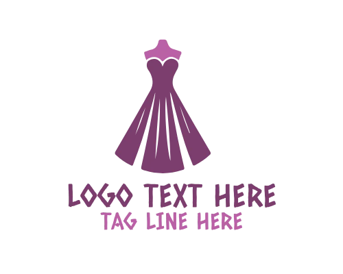 Minimalist Women Dress Logo