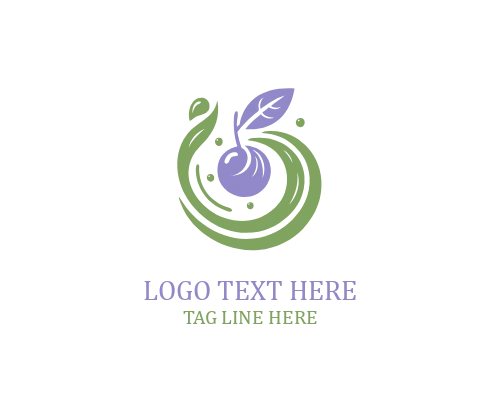 Modern Açaí Badge Logo